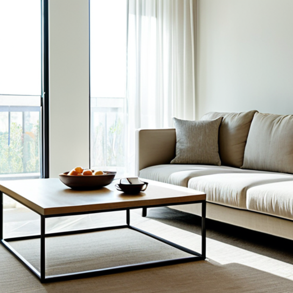 자연광을 위한 바닥 배치의 중요성 - "A bright and airy living room interior during the afternoon. Sheer curtains are diffusing sunlight ...